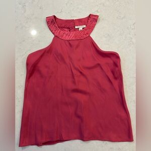 Banana Republic Fuchsia Sleeveless Silk Blouse NWT Size Medium